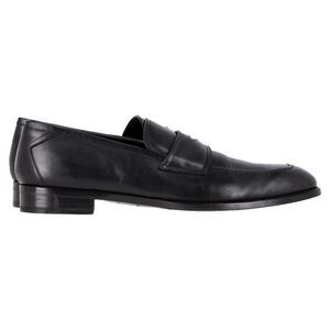 Ermenegildo Zegna Penny Loafers in Black Leather
